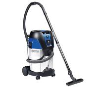 Aspirador sin bolsa - NILFISK 107406607, 1250 W, 30 l, Inox