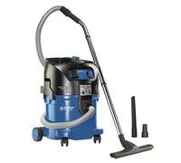 Nilfisk 107407544 - Aspirador monofásico de agua y polvo, 1500 W, depósito 30 l, caudal de aire 3700 l/min, color negro y azul