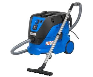 Nilfisk 107412103 - Extractor de polvo, 4500 l/min, 30 l, 1400 W, 230 V, color negro y azul