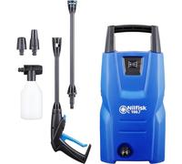 Nilfisk Hidrolimpiadora de Alta Presión C 100 Bares - Mini Limpiadora + Pulverizador de Espuma para Jardín, Patios y Coches (1400 W)