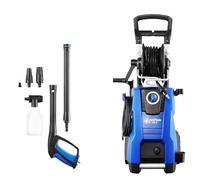Nilfisk Hidrolimpiadora de Alta Presión E 145 Bares + Pulverizador de Espuma para Jardín, Patios y Coches (2100 W)