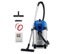 Nilfisk Multi II 30L T Aspirador de Agua y Polvo Potente - Aspiradora de Bricolaje para Sólidos y Liquidos, Seco y Húmedo, Exterior e Interior (1400 W)
