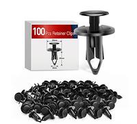 Nilight 100 clips de remache para parachoques GM 21030249 para Ford N807389S para Chrysler 6503598, kits de cierre de nailon para coche, agujero de 9 mm, 2 años de garantía