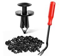 Nilight 100 remaches de nailon para parachoques GM 21030249 para Ford N807389S para Chrysler 6503598, 1 removedor de cierre adicional