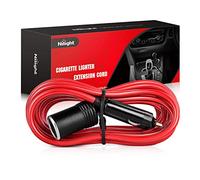 Nilight 10003W Cable de extensión de 4.27 metros de alta resistencia, cargador para automóvil 12 V/24 V con enchufe para mechero
