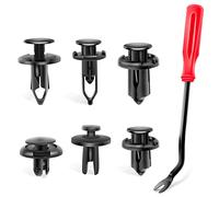 Nilight 120 clips de retención de coche y removedor de sujeción, 6,3 mm, 8 mm, 9 mm, 10 mm, kit de repuesto de tornillos de expansión para parachoques y remaches para GM Ford Toyota Honda Chrysler