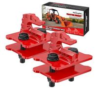 Nilight 2 ganchos de agarre para cubo de tractor de 3/8 pulgadas, gancho de agarre de acero forjado resistente con revestimiento de zinc, gancho de remolque fundido máximo de 15000 libras, color rojo