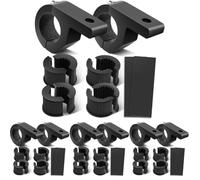 Nilight 90027B 2 soportes de montaje con abrazadera horizontal para barra led, aptas para barras de 1.9/2.5 y 3.2 cm, para defensas tubulares, portaequipajes y jaulas antivuelco en ATV, UTV y camiones