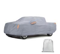Nilight Funda Impermeable para automóvil, para Todo Tipo de Clima, Resistente al Aire Libre, Lluvia, Sol, protección UV con Cremallera, de algodón, Extra Gruesa, Ajuste Universal para camión (hasta