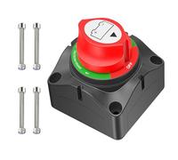 Nilight Interruptor de batería de 1-2 ambos apagados, desconexión de batería 12 V-48 V para barco, coche, RV, ATV, UTV, vehículo, interruptor aislador impermeable y de alta resistencia