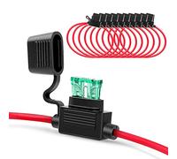 Nilight NI-FH01 Paquete de 10 portafusibles en línea para arnés de cableado 14 AWG, portafusibles de cuchilla ATC/ATO de 30 A para automóviles