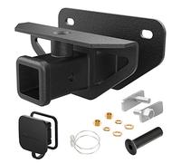 Nilight Receptor de Enganche de Remolque Trasero de 2 Pulgadas, Clase 3, Enganche de Remolque y Kit de Cubierta, se Adapta a Dodge Ram 1500 2003-2018 y Ram 2500/3500 2003-2013, Combo de Remolque con
