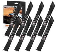 Nilight Soft Loop - Correas de Amarre para Motocicleta de 1.7 x 17 Pulgadas, Resistencia máxima a la Rotura de 12000 Libras para asegurar ATV UTV Kayak Carga de Movimiento (8 Unidades, Negro)