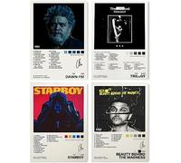 NILK The Poster Weeknd Álbum Cover Limited Edition Posters (Juego de 4) Sin marco 20 x 30 cm