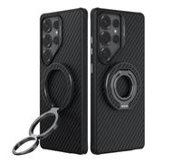 Nillkin Aramida Handy Ring Soporte Magnético para MagSafe,Agarre y Soporte Magnético para Móvil con Rotación de Doble Eje, Diseño Doble de Cara, Anillo Ajustable para iPhone 16/15/14/13 Series-Negro