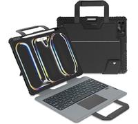 Nillkin Bumper Go - Funda de piel sintética diseñada para Apple iPad Pro 13 2024, soporte para bolígrafo, teclado extraíble, a prueba de golpes, soporte, cubierta deslizante para cámara trasera, color