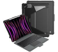 Nillkin Bumper Link - Funda con Teclado retroiluminado diseñada para Apple iPad Pro 13 2024, Soporte para bolígrafo, a Prueba de Golpes, Soporte, trackpad, Teclado extraíble, retroiluminación de 7