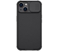 Nillkin CamShield - Funda Protectora de Silicona líquida Sedosa para iPhone 14 Plus (Negro)