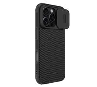 Nillkin CamShield Pro - Funda magnética diseñada con absorción de Golpes y cámara de Bisel Elevado para Apple iPhone 16 Pro de 6.3 Pulgadas, Color Negro