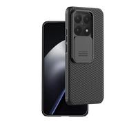 Nillkin Funda Compatible para Xiaomi 15T 2025 5G | Funda con Cubierta Deslizante para la cámara, Resistente a Impactos y arañazos - Negro