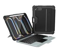 Nillkin Funda con Teclado retroiluminado diseñado para Apple iPad Pro 11 2024, Soporte para bolígrafo, Cubierta a Prueba de Golpes, Soporte, trackpad y Teclado extraíble, Color Negro