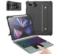 Nillkin Funda de teclado para iPad Air de 11 pulgadas M2 2024 y iPad Pro 11 (1ª/2ª/3ª/4ª generación), iPad Air de 5ª y 4ª generación con teclado, trackpad mágico, teclado desmontable con 7 colores de