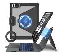 Nillkin Funda magnética para iPad Pro de 13 pulgadas (M5, 2025, M4, 2024), iPad Pro M5, soporte de teclado retroiluminado desmontable, con soporte magnético para pared, vertical/horizontal, nuevo iPad