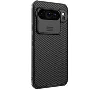 Nillkin Funda para Google Pixel 9 Pro XL (6,73 pulgadas), CamShield Pro Slider, con cierre y apertura de doble capa, TPU + PC, color negro