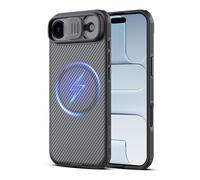 Nillkin Funda para iPhone 17 Air,Compatible con MagSafe, Cubierta Doble Lente Recientemente Actualizada,Funda Protectora Diseño Transparente,Compatible con iPhone 17 Air 6.6”(Transparente Negro)