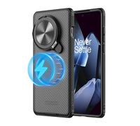 NILLKIN Funda para OnePlus 13 5G,Diseño translúcido,CamShield Prop Magnética Ultrafino y a Prueba de Golpes,con función de Soporte,para OnePlus 13 6.82”-Negro