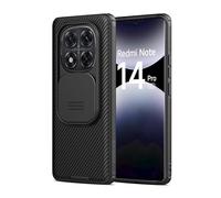 Nillkin Funda para Xiaomi Redmi Note 14 Pro 5G - Protector de cámara con Slide Camera, Resistente a Golpes y arañazos, Compatible con Xiaomi Redmi Note 14 Pro 5G 6.67"-Negro