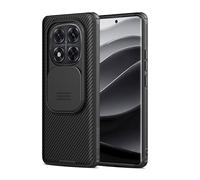 Nillkin Funda para Xiaomi Redmi Note 14 Pro + 5G - Protector de cámara con Slide Camera, Resistente a Golpes y arañazos, Compatible con Redmi Note 14 Pro Plus 5G 6.67" Negro