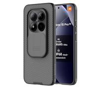 Nillkin Funda para Xiaomi Redmi Note 15 Pro 5G - Protector de Cámara con Slide Camera, Resistente a Golpes y arañazos, Compatible con Xiaomi Redmi Note 15 Pro 5G 6.83 "2026-Transparente Negro