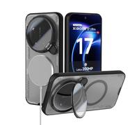 Nillkin Iceblade Prop Funda para Xiaomi 17 Ultra,Compatible con Carga Inalámbrica Magnética,Tapa de Cámara Transparente con Soporte,Estilo Urbano Ultra Fino，Negro