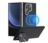 NILLKIN Magnética Funda para Galaxy S24 Ultra 5G, CamShield Prop Delgada a Prueba de Golpes Funda para Samsung Galaxy S24 Ultra 6.8 Pulgada,Negro