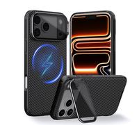 Nillkin Magnética Funda para iPhone 17 Pro MAX (6.9", 2025), CamShield Prop Protector Resistente a Golpes y Arañazos con Transparente Negro para Cámara, Compatible con iPhone 17 ProMax 5G - Negro
