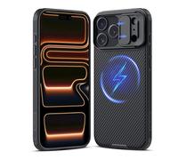 Nillkin Magnética Funda para iPhone 17 Pro MAX,con Tapa Deslizante para cámara,Funda Protectora estilizada Compatible con iPhone 17 Pro MAX 6.9 Pulgadas,Negro