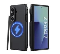 Nillkin Magnética Funda para Samsung Fold 7 [con S Pen], con protección para bisagras, Funda Delgada,Protectora Resistente a los Golpes para Galaxy Z Fold 7 - Negro