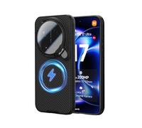 Nillkin Magnética Funda para Xiaomi 17 Ultra 5G, CamShield Prop Cover con Soporte Negro Transparente, Antigolpes y Resistente a Arañazos, Compatible con Xiaomi 17 Ultra 6.9" 2026 - Negro