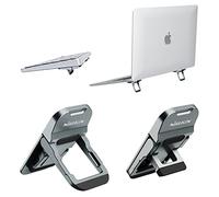 Nillkin Mini Soporte para Portatil, Invisible Laptop Stand con de Silicona Antideslizante, 2PC Alzador Portatil Plegable Compatible con Laptops/MacBook/Notebook/Teclado, Gris