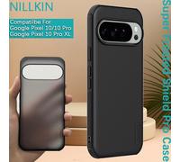 Nillkin para Google Pixel 10 Pro XL Super Frosted Shield Pro funda TPU PC dureza trasera funda protectora a prueba de golpes Cleart black