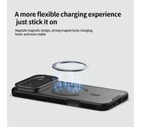 Nillkin para iPhone 18 Pro Max / 17 Pro Max, Funda Magnética Rígida de PC, CamShield Prop, Adaptador de Cubierta de Cámara con Soporte, Funda Protectora Cam Mag Clear Black
