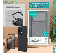 Nillkin para OnePlus 15 Super Frosted Shield Pro funda TPU PC carcasa trasera dureza funda protectora a prueba de golpes Black