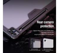 Nillkin para Samsung Galaxy Tab S9 Plus S10 FE Plus S10 Ultra funda deslizante armadura de cámara parachoques de cuero PC + Protector de PU para S9 Ultra Armor Cam Black for Tab S9 Ultra