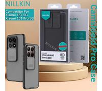 Nillkin para Xiaomi 15T Pro/Mi 15T 5G carcasa dura CamShield Pro funda transparente negra TPU + lente de PC ventana corredera carcasa de teléfono For Mi 15T Pro 5G