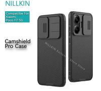 Nillkin para Xiaomi Poco F7 5G CamShield Pro funda marco de TPU lente absorbente de golpes cubierta de ventana corredera funda protectora de teléfono Black