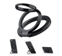 Nillkin Soporte de Anillo Magnético para MagSafe, Imán Magnético Doble Cara, Soporte Plegable MagSafe, Fibra de Aramida y Kevlar, Compatible con iPhone 17/16/15/14/13 Series y Magnética Fundas, Negro