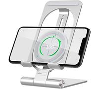 Nillkin Soporte de Carga Inalámbrica, Cargador Inalámbrico Ajustable para Teléfono Celular Compatible con iPhone 14 Serie/iPhone 13 serie/12 Serie/Galaxy S22 Ultra/S21 Ultra y Otros Teléfonos, Plata