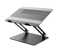 NILLKIN Soporte portátil, Ajustable Laptop Stand Aluminio Soporte ventilado para portátil para MacBook, Surface y Otras computadoras Elevador portatil de 11-17 Pulgadas-Gris
