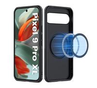 Nillkin Super Frosted Shield für Google Pixel 9 Pro XL Hülle Magnetisch,Hart PC+TPU Stoßstange,verbesserter Kameralinsenschutz schlanke Stoßfeste Schutzhülle für Pixel 9 Pro XL 6.8" 2024, Schwarz